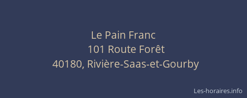Le Pain Franc