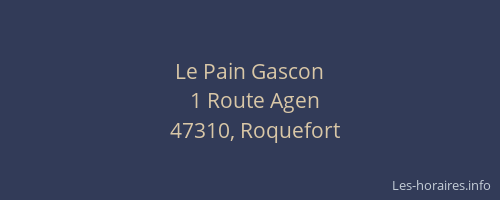 Le Pain Gascon