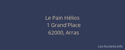 Le Pain Hélios