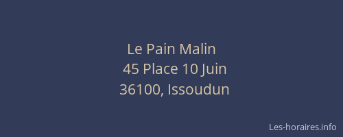 Le Pain Malin