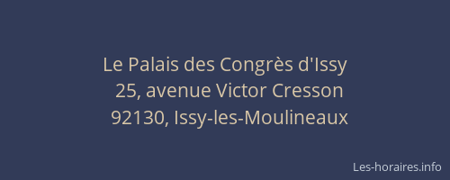 Le Palais des Congrès d'Issy