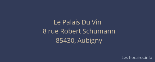Le Palais Du Vin
