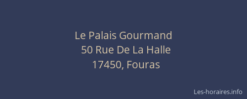 Le Palais Gourmand