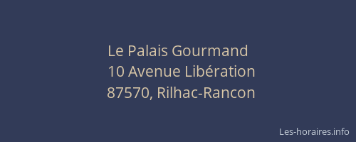 Le Palais Gourmand