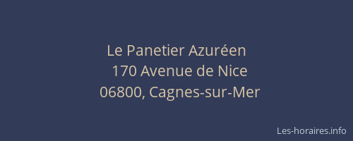 Le Panetier Azuréen