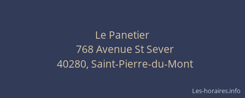 Le Panetier