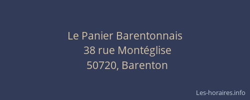 Le Panier Barentonnais