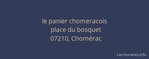 le panier chomeracois