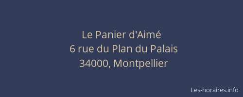 Le Panier d'Aimé