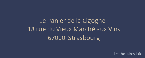 Le Panier de la Cigogne