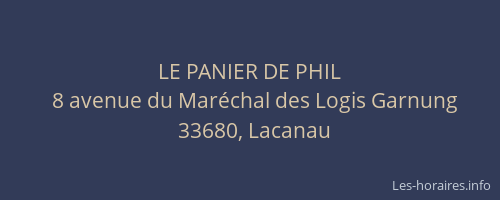 LE PANIER DE PHIL