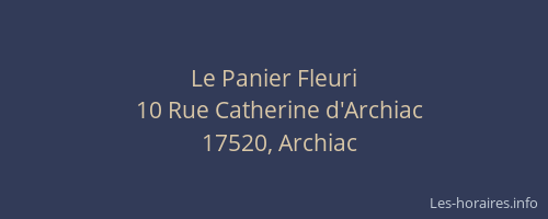 Le Panier Fleuri