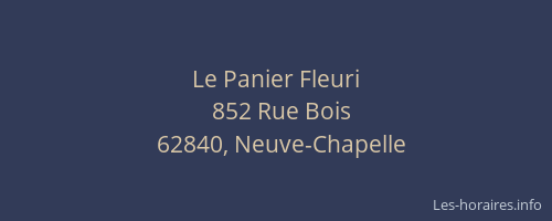 Le Panier Fleuri