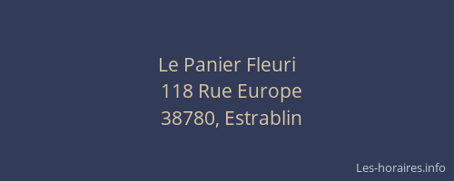 Le Panier Fleuri