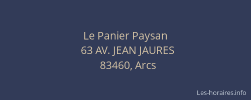 Le Panier Paysan