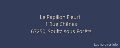 Le Papillon Fleuri