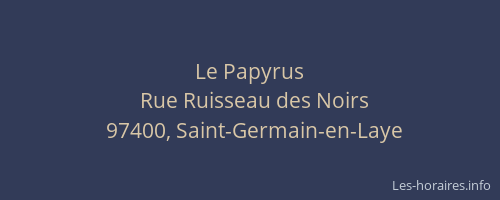 Le Papyrus