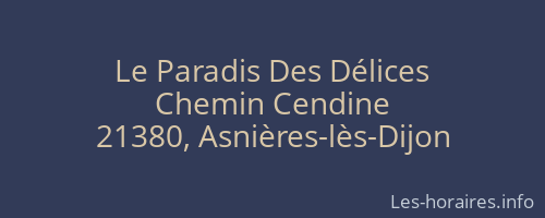 Le Paradis Des Délices