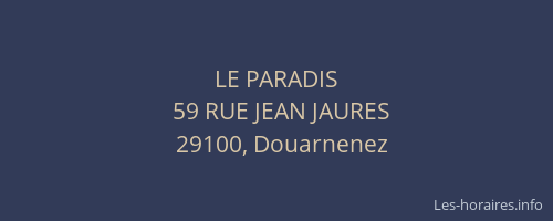 LE PARADIS
