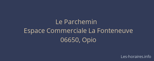 Le Parchemin 