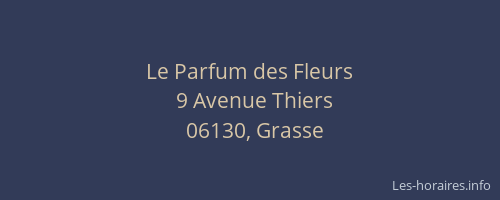 Le Parfum des Fleurs