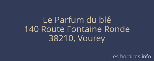 Le Parfum du blé