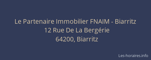 Le Partenaire Immobilier FNAIM - Biarritz