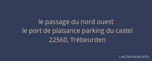 le passage du nord ouest
