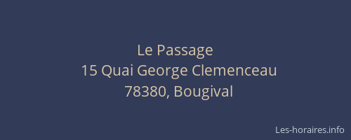 Le Passage