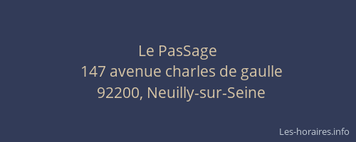 Le PasSage