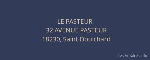 LE PASTEUR