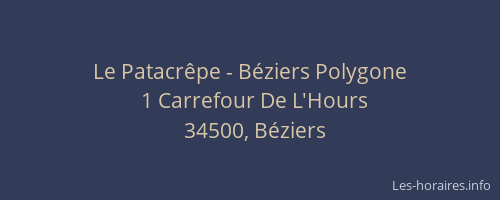 Le Patacrêpe - Béziers Polygone