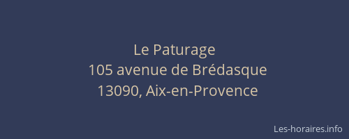 Le Paturage