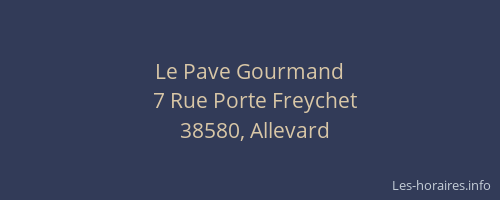 Le Pave Gourmand