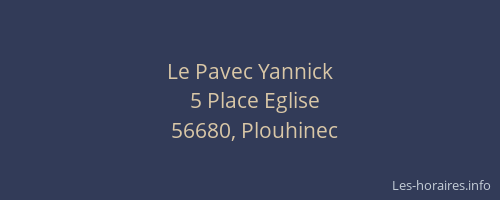 Le Pavec Yannick