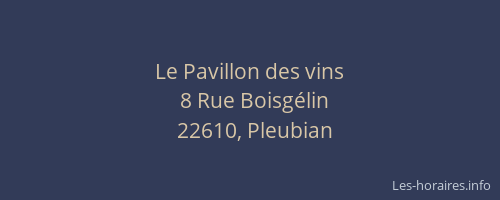 Le Pavillon des vins