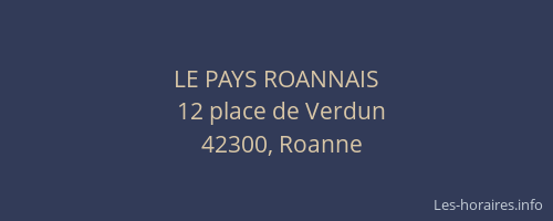 LE PAYS ROANNAIS