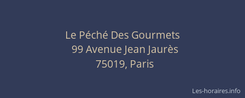 Le Péché Des Gourmets
