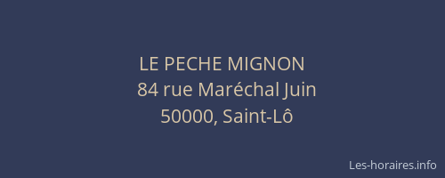LE PECHE MIGNON
