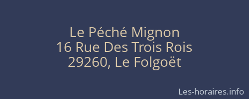 Le Péché Mignon