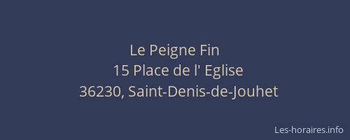 Le Peigne Fin