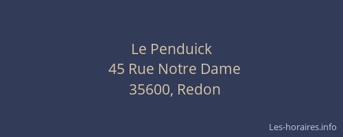 Le Penduick