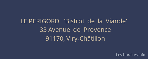 LE PERIGORD   'Bistrot  de  la  Viande'