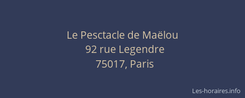 Le Pesctacle de Maëlou