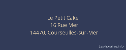 Le Petit Cake