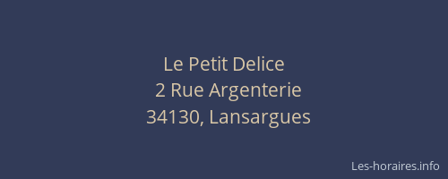 Le Petit Delice