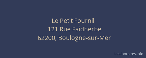 Le Petit Fournil