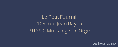 Le Petit Fournil