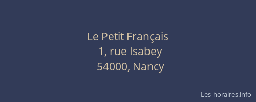 Le Petit Français