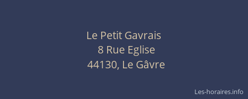 Le Petit Gavrais
